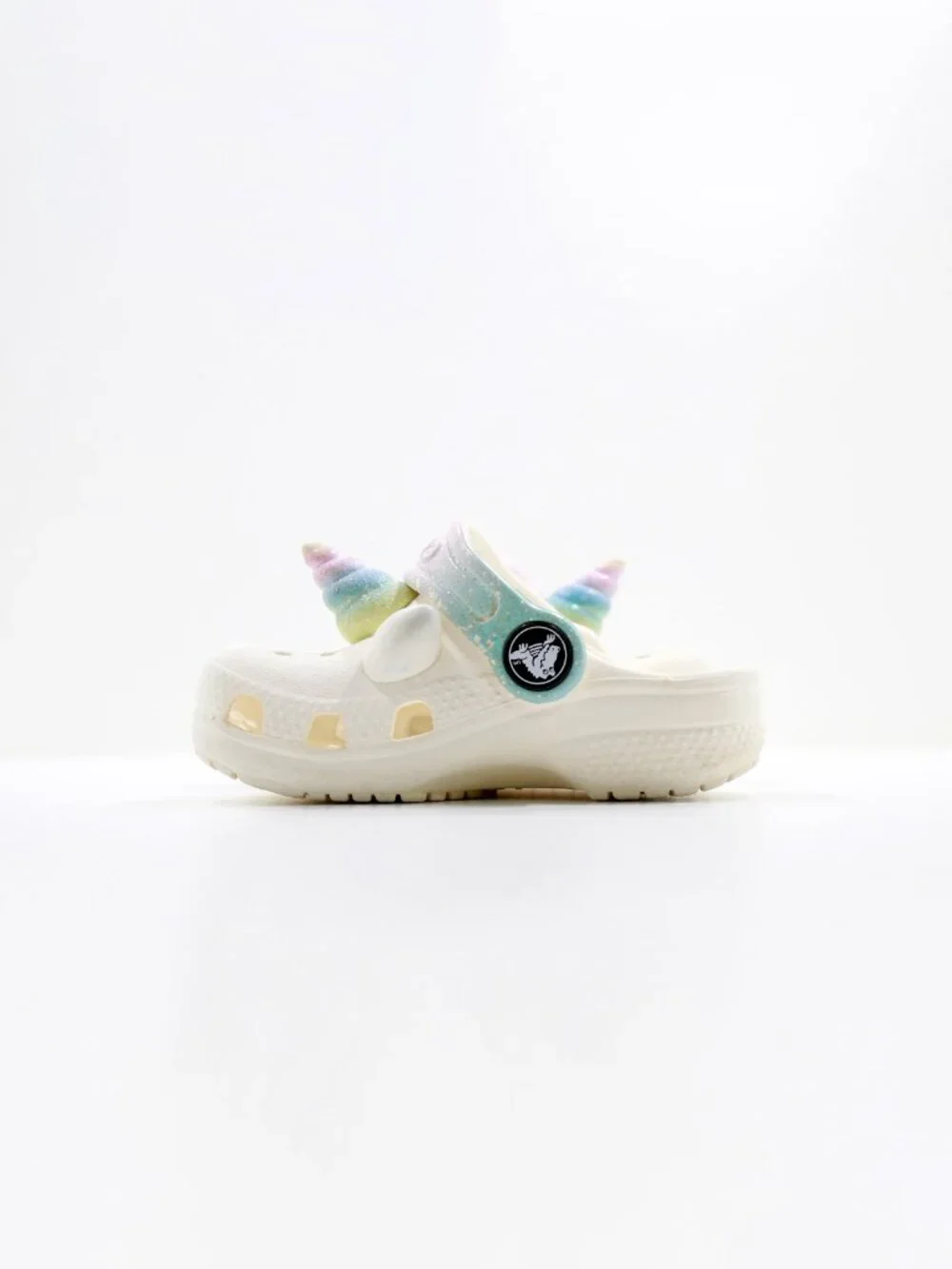 Crocs I Am Rainbow Unicorn White Rubber Clogs - Toddler 5